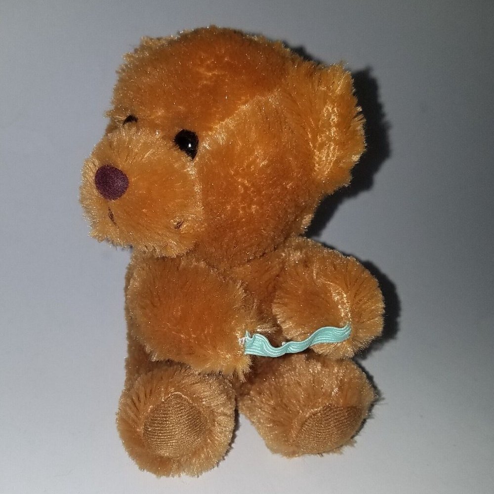 FTD Brown Teddy Bear Plush Small 6" Stuffed Animal Toy Elastic Band Gift - Picture 2 of 7